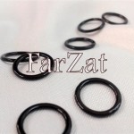 Inel pentru sutien - Model metalic, negru 1 cm