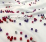 Margele plastic cu sclipici rosu - imagine 3