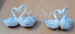 Marturie lebede din ceramica - imagine 3