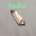 Cristal de cusut forma dreptunghi 8 x 24 mm - cod 425
