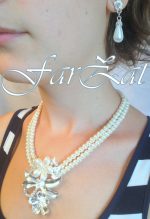 Colier si cercei din perle cod 48 - imagine 4