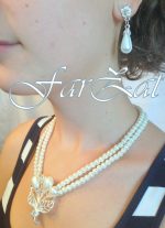 Set bijuterii cu perle cod 49 - imagine 4