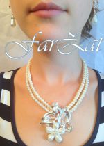 Bijuterii din perle - colier si cercei cod 50