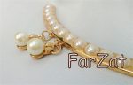 Aplicatie aurie cu perle - imagine 4
