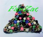 Aplicatie margele triunghi cod 117 - imagine 5