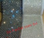 Banda plasa cu cristale si margele