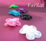 Flori organza decorative - imagine 3