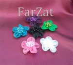 Flori organza decorative - imagine 5