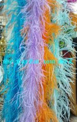 Fular ( marabu ) pene strut turcoaz - imagine 3