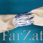 Inele pentru servet - Model argintiu - Cod 14