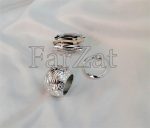 Inele pentru servet - Model argintiu - Cod 14 - imagine 5