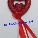 Inima dubla cu sclipici cod 2