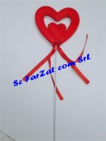 Inima decorativa dubla pe bat cod 3