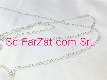 Lant metalic alb nichelat cod 07