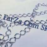 Lant metalic alb nichelat cod 06