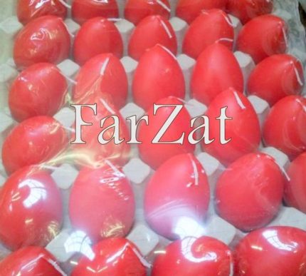 Lumanari de Paste culoare rosie - forma ou