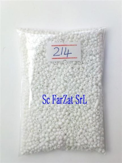 Margele albe 2 mm - Cod 214