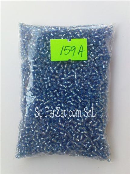 Margele albastre cu miez argintiu 2 mm cod 159 A