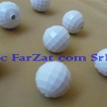 Margele fatetate albe