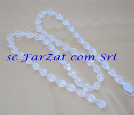 Margele cristal-alb transparent cod 15