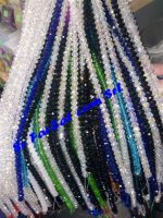 Margele cristal ovale albe transparente - imagine 7