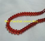 Margele cristal - rosu corai 8 x 6 mm - imagine 4