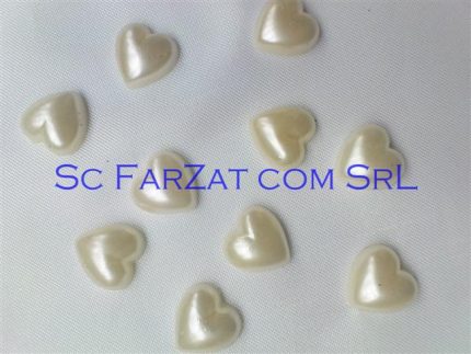 Margele forma inima 14 x 14 mm - Cod 12