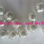 Margele metalice filigran 20 mm