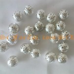 Margele metalice filigran 12mm