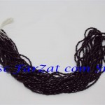 Margele negre la sirag de 6x3 mm cod 153