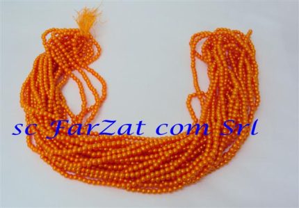 Margele portocalii la sirag de 4 mm cod 183