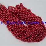 Margele rosii la sirag de 6 mm cod 135