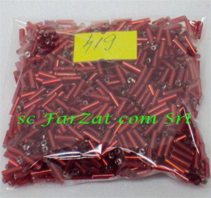 Margele rosu carmin 6 mm cod 419