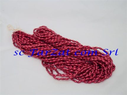 Margele rosii la sirag de 8x4 mm cod 166