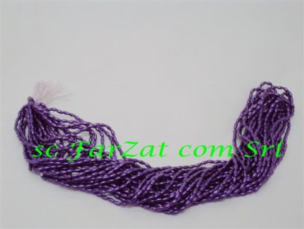 Margele violet la sirag de 6x3 mm cod 157