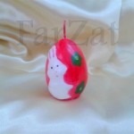 Ou lumanare Paste - Model cu iepuras