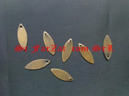 Paiete metalice ovala de 18 x 6 mm cod 5