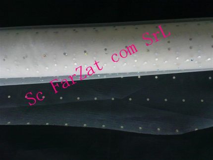 Panglica organza cu sclipici de 500 mm