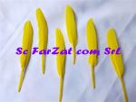 Pene decorative de porumbel galbene - imagine 3