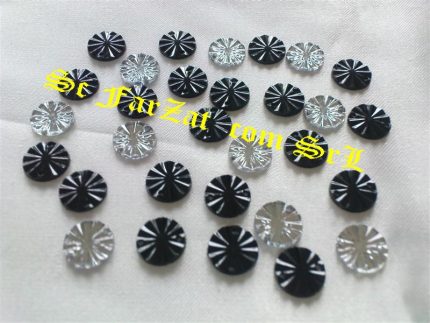 Pietre de cusut rotunde cu striatii de 10mm cod 129