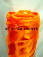 Tesatura saten portocaliu - imagine 2