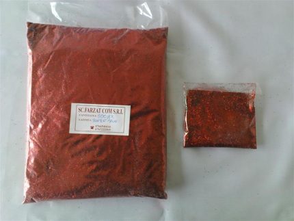 Sclipici praf (glitter) de culoare grena