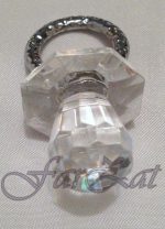 Marturie suzeta semicristal cu inel metalic - imagine 6