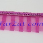 Terminatie din organza si paiete ciclam cod 22