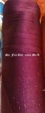 Tiul grena cu sclipici - imagine 2