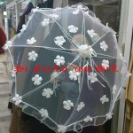 Umbrele cu flori si perle cod 15