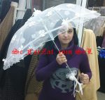 Umbrele cu flori si perle cod 15 - imagine 3