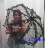 Umbrela dantela neagra cod 19 - imagine 4