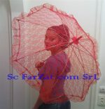 Umbrela dantela rosie cod 16
