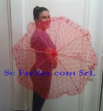 Umbrela dantela rosie cod 16 - imagine 3